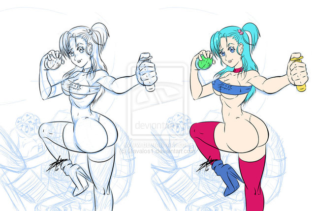 bulma e hentai galleries bulma art bace trazo tintas davalos