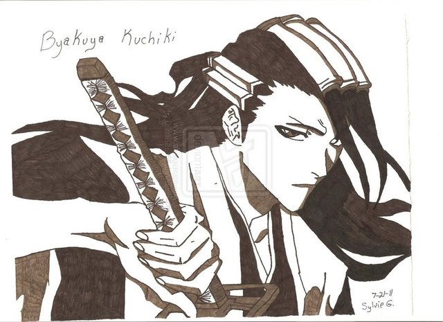 byakuya hentai movies manga morelikethis traditional fanart byakuya kuchiki improved darkhellia