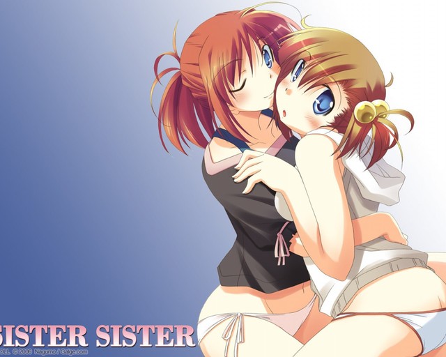 cartoon girls hentai anime hentai ecchi girls sister wallpaper wallpapers