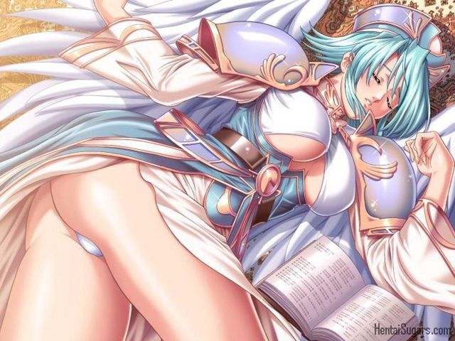 cartoon hentai girls anime girl another blue haired bbc getting stripped