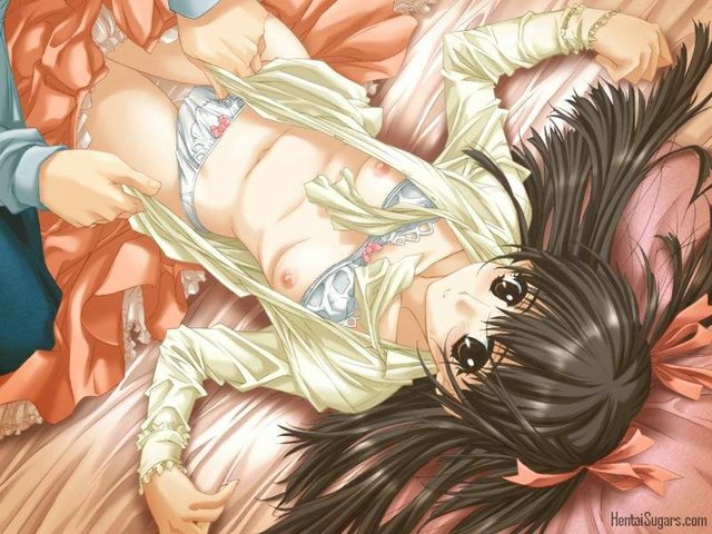 cartoon hentai girls anime hentai girl breast horny old year bra sweet cartoon gets off panties bed ripped girlfriend clothes boyfriend exposing lays