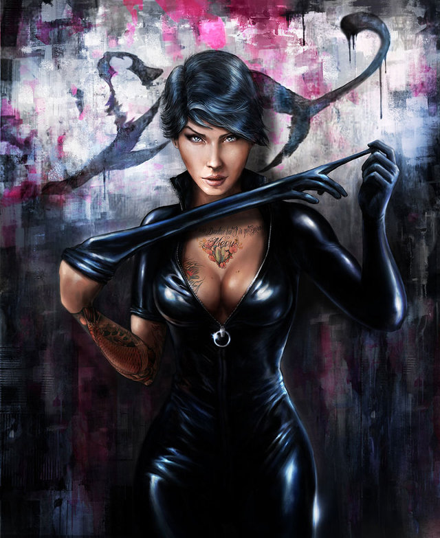 cat woman hentai movies pre digital morelikethis catwoman fanart painting cyrilt hyuf