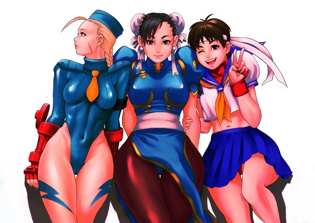 chun li and cammy hentai girls from nude fighter sakura three street chun cammy