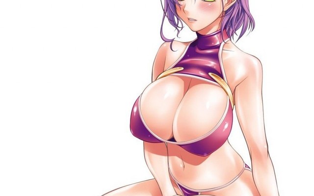 cleavage hentai pictures hentai boobs huge cleavage wallpaper wallpapers simple bikini sitting background