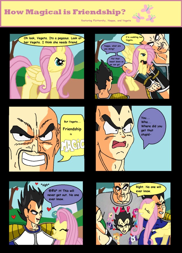 dbz vegeta hentai original little photos dragon crossover pony friendship magic comic fluttershy vegeta ball nappa