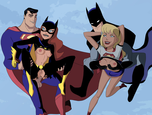 dc girls hentai hentai girl batgirl supergirl superman batman bruce justice super dcau barbara fcd league wayne gordon