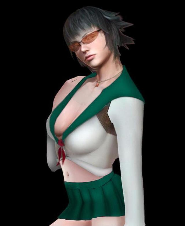 devil may cry 4 gloria hentai lady morelikethis may fanart green devil schoolgirl cry costume jir animefanhentai