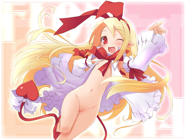 disgaea 2 hentai black blonde hair ass breasts bottomless disgaea beretta