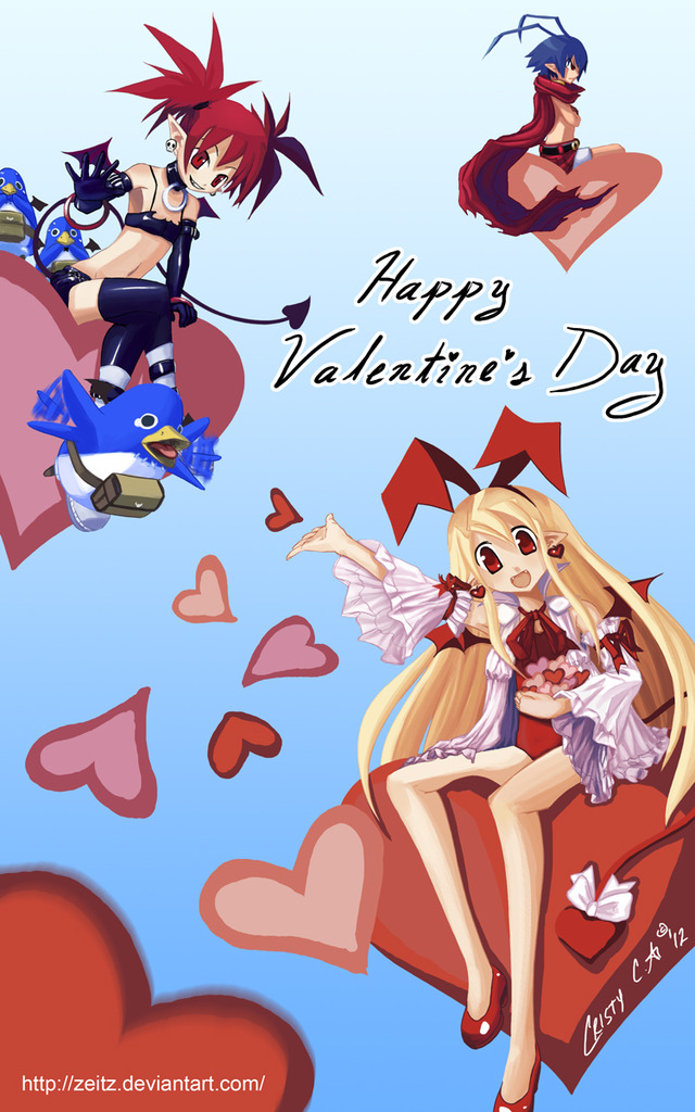 disgaea etna hentai art day kiss valentine disgaea etna flonne zeitz ppei