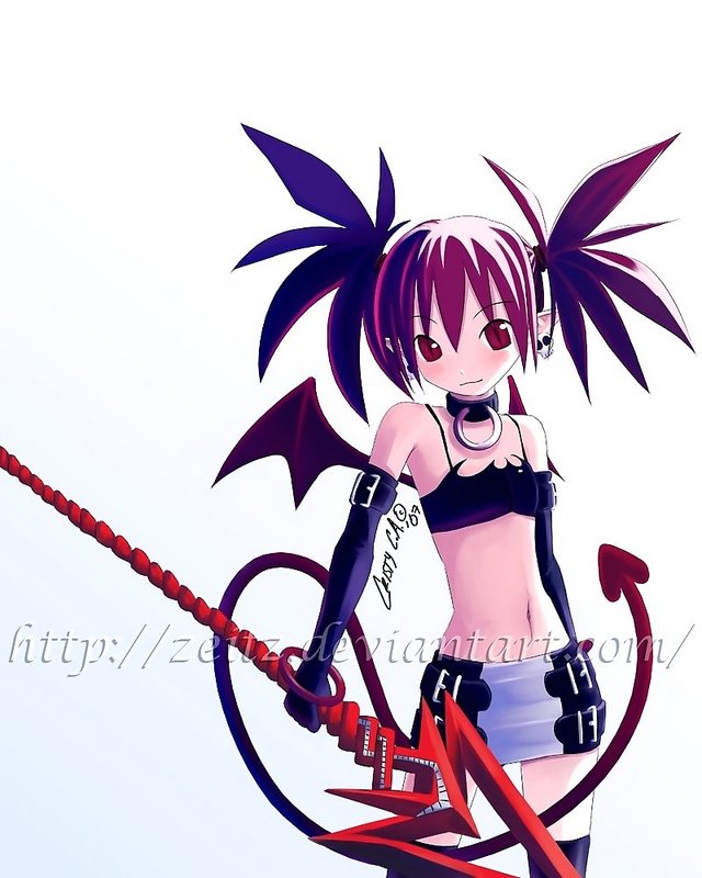 disgaea etna hentai tail elbow wings demon