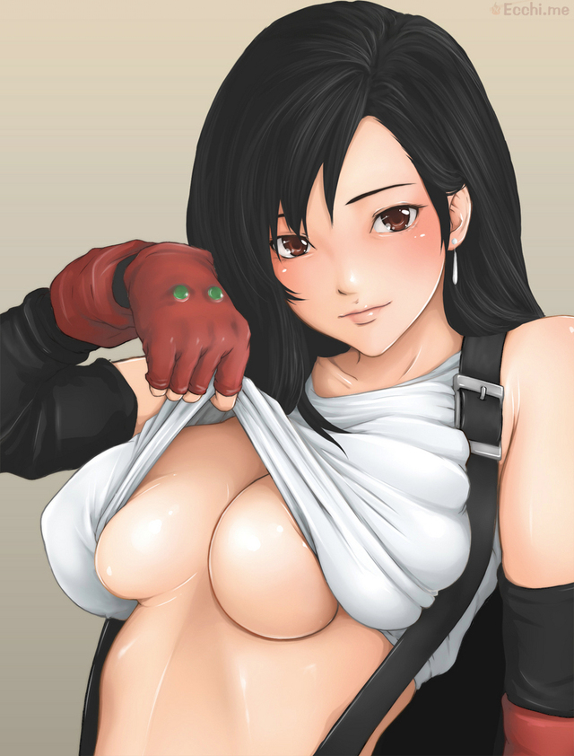 ero tifa hentai hentai porn breasts lift tagme media shirt tifa earrings lockhart