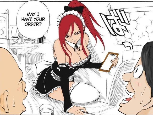 erza hentai doujin anime page sexy think hottest waitress character who erza cutest fuyumine