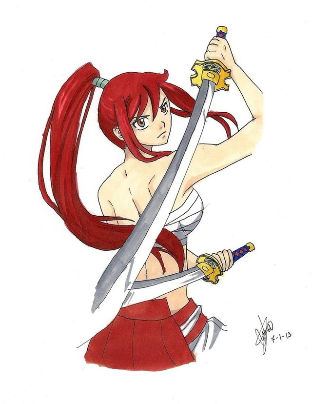 erza scarlet hentai manga movies manga pre morelikethis traditional fanart erza scarlet arvatzc