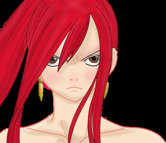 erza scarlet hentai pics manga morelikethis colored traditional erza scarlet panels kazuko