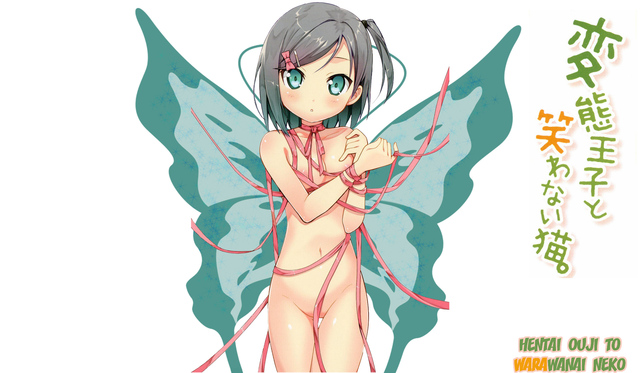 fairy hentai pics hentai fairy nude ouji warawanai neko eyes kantoku show tsutsukakushi tsukiko wings konachan green loli flat chest ponytail ribbons