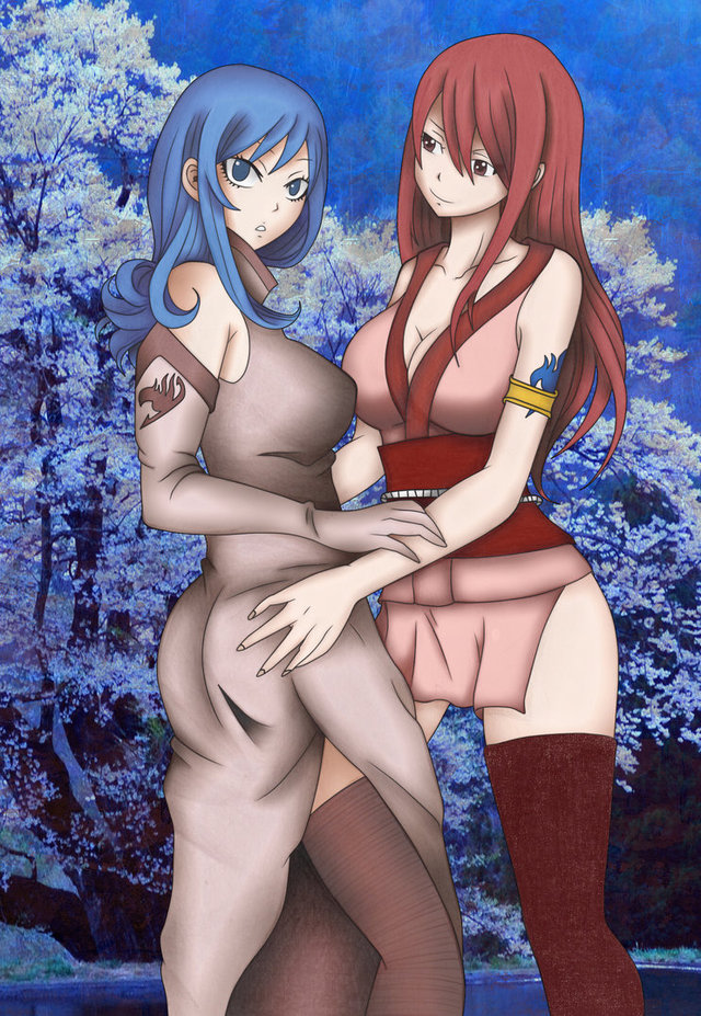 fairy tail erza hentai hentai tail manga fairy pre morelikethis media fanart erza juvia hentairider sestrunuya tltpm