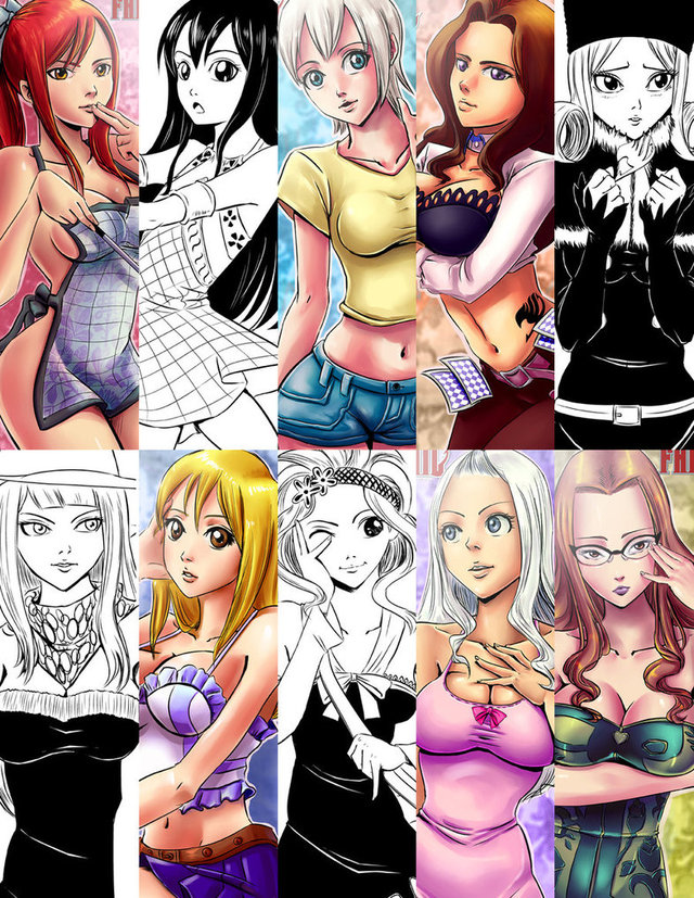 fairy tail hentai stories tail manga fairy girls pre digital morelikethis artists fanart color process kyoffie