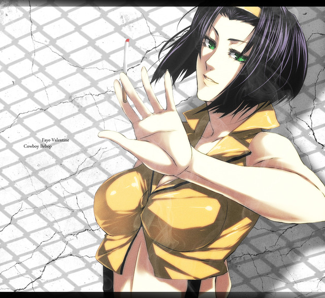 faye valentine hentai faye valentine cowboy bebop cigarette smoking