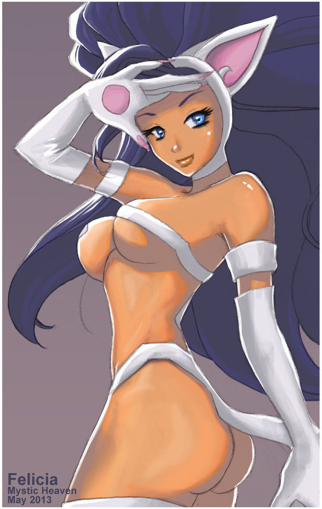 felicia capcom hentai pre digital morelikethis fanart drawings felicia darkstalkers mysticheaven jotb