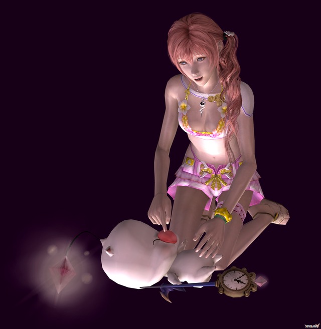 final fantasy 13 hentai serah art happy fun farron times serah mog jhl