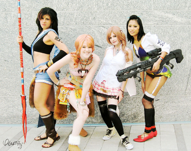 final fantasy 13 hentai vanille girls cosplay fang vanille ffxiii serah lebrau