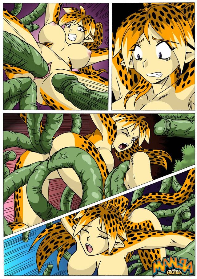 furry tentacle hentai hentai comics tentacles attachment sexy comic catgirl cheetah