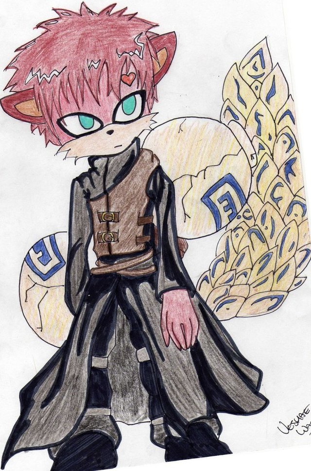 gaara hentai movies style pre morelikethis traditional fanart drawings gaara soinc veshae