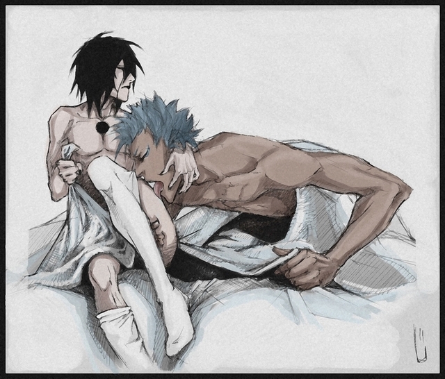 grimmjow hentai anime albums gallery pictures bleach displayimage videogames grimmjow ulquiorra bleachyaoi
