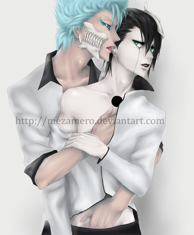 grimmjow hentai albums colored bleach grimmjow ulquiorra theyaoigallery