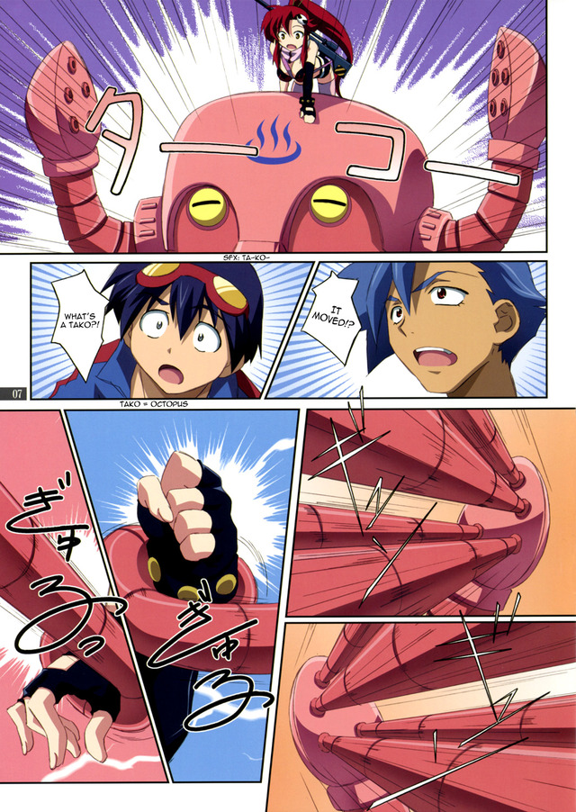 gurren lagann hentai comics english imglink doujinshi translated gurren lagann mahirutei yoko kibun