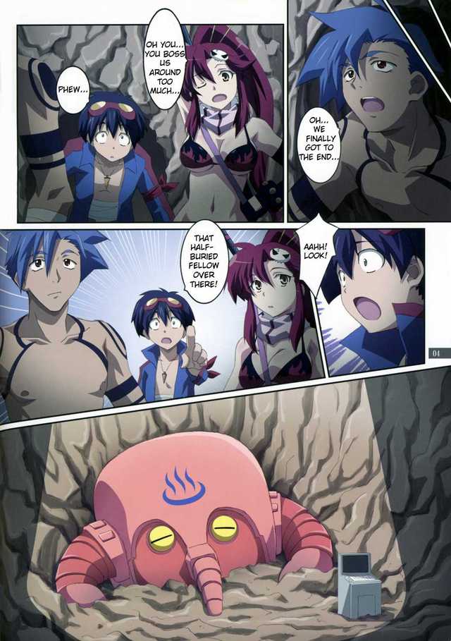 gurren lagann hentai english imglink translated gurren lagann mahirutei yoko kibunha