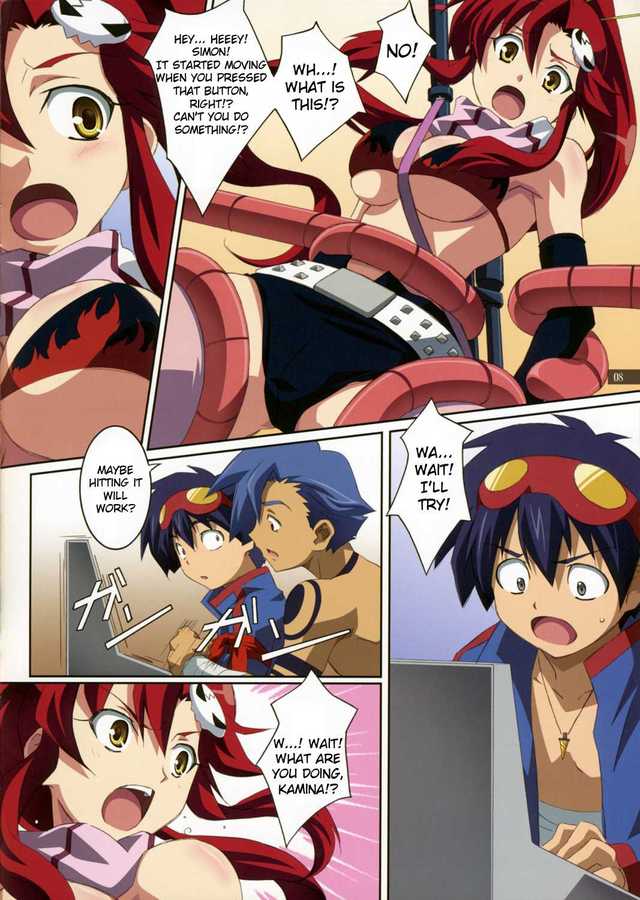 gurren lagann hentai yoko imglink translated gurren lagann mahirutei yoko kibunha