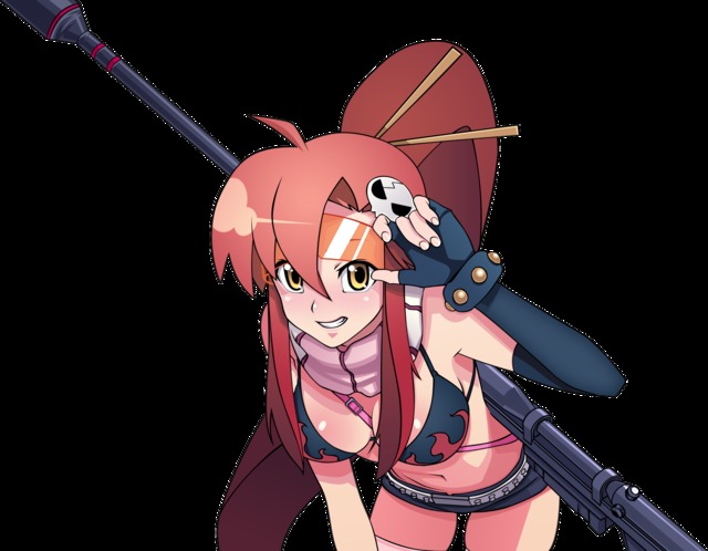 gurren lagann hentai yoko search hair eyes weapon label miku red yellow konachan gun vector tengen toppa gurren lagann yoko ritona transparent zatsune