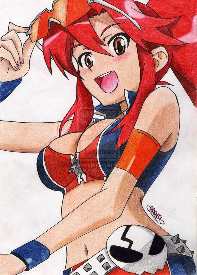 gurren lagann yoko hentai game manga pre morelikethis traditional yoko littner biker morriganaesland bbjb