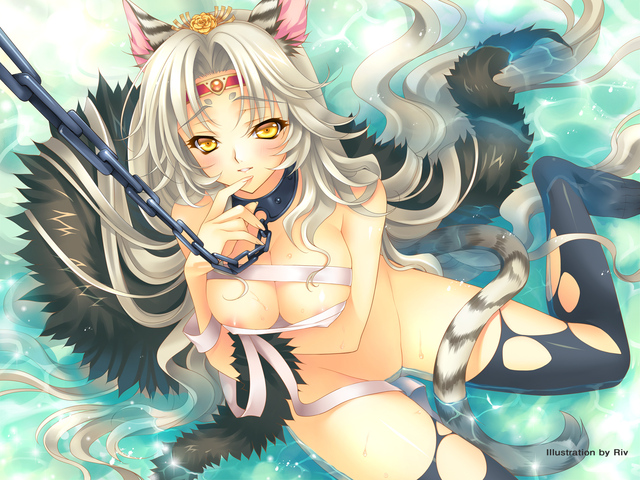 neko hentai anime anime hentai albums tail pictures breasts nude neko collar animal ears water wet chained hashbrowns var