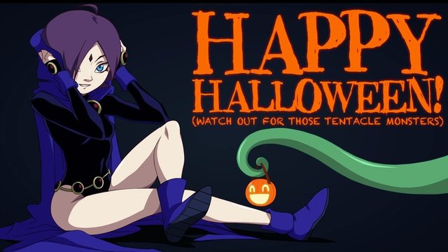 raven hentai flash art halloween raven zone tan zon thecorrosiveone