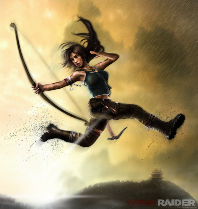 re-born hentai class pre digital morelikethis fanart shot lara reborn tomb raider trick prll