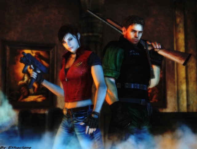 resident evil e hentai hentai efc evil wallpaper fef resident chris jill claire redfield clair ethaclane