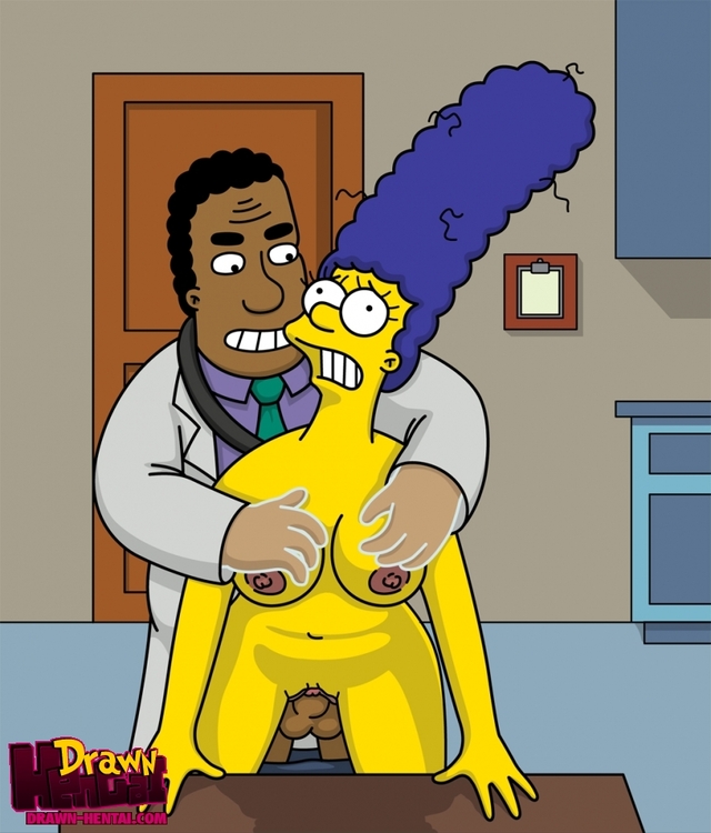 rule34 hentai hentai drawn fcb simpsons simpson marge cfec julius hibbert