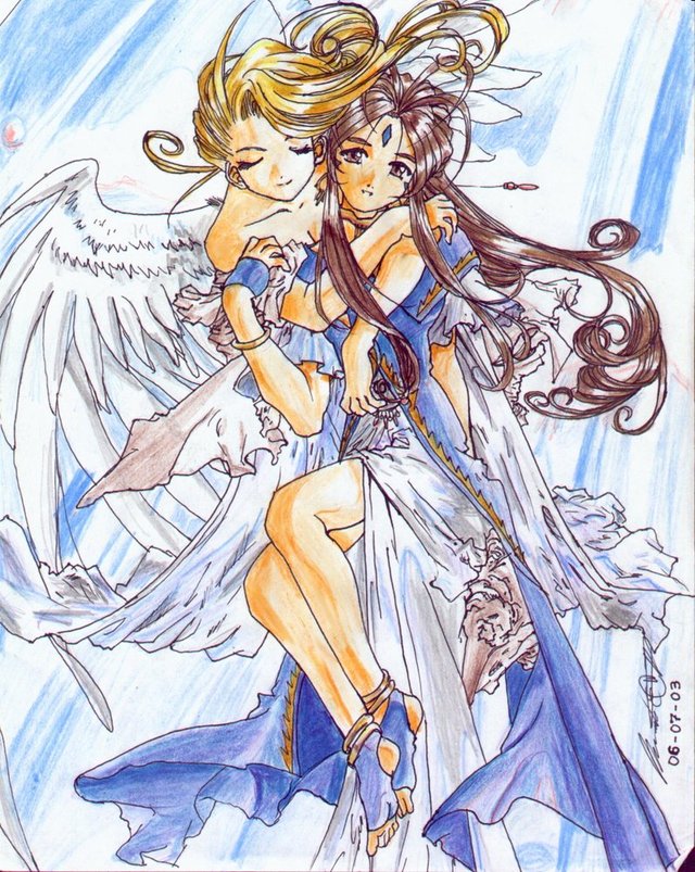 rune factory 3 hentai pre morelikethis artists traditional fanart holy bell belldandy krow