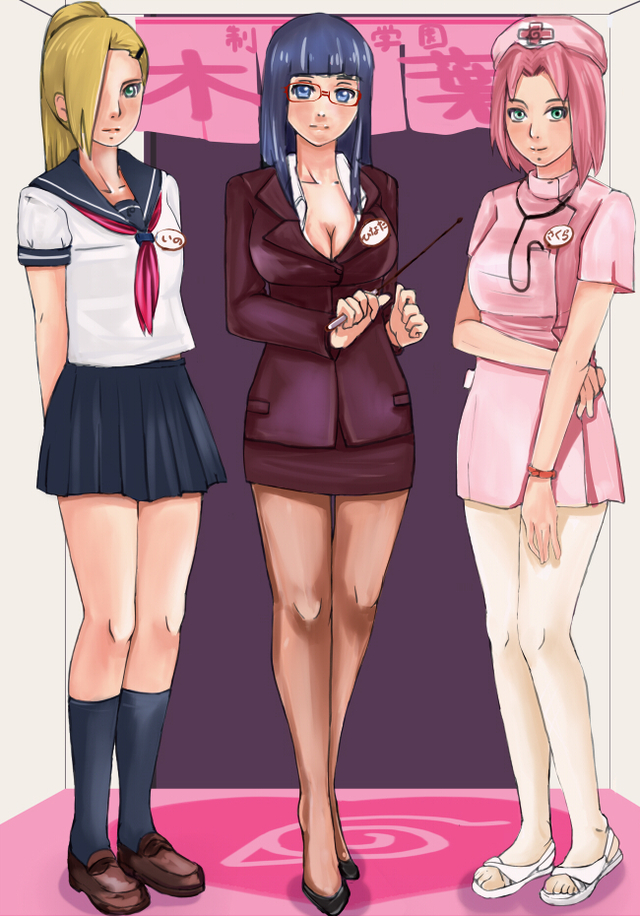 sakura and hinata hentai hentai sakura tsunade hinata bigger narutopi