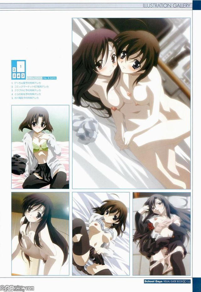 school days hentai hentai vault school days artbook visual artbooks overflow guaidbook