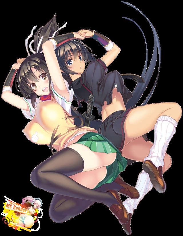 sekirei homura hentai ecchi render renders asuka kagura bmg senran homura