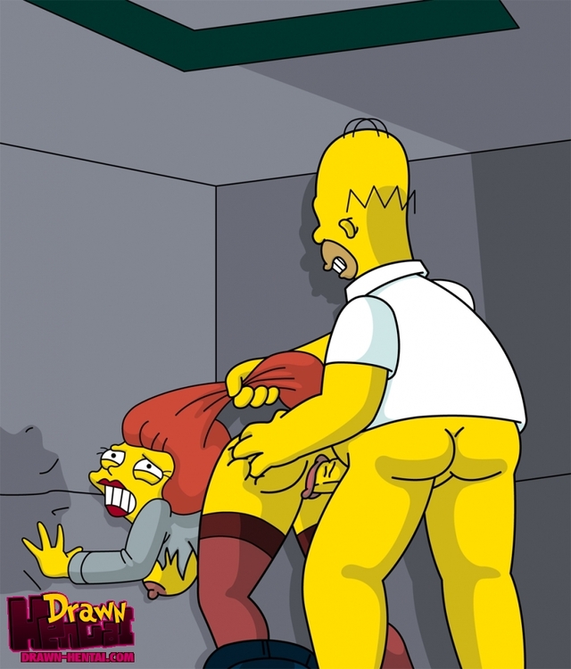 sexy simpsons hentai hentai drawn simpsons simpson simmons homer hantai faea mindy