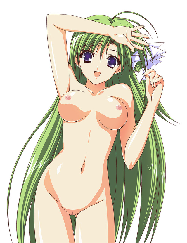 shuffle anime hentai hair breasts long shuffle green highres ratio