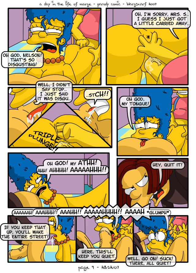 simpsons hentai comic hentai comics day life simpsons marge marges