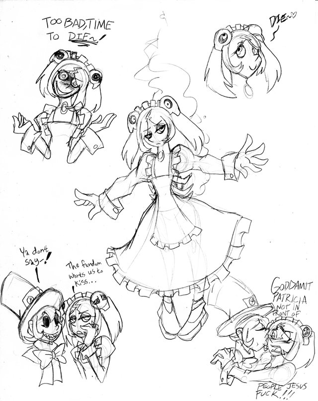 skull girls hentai thread art discussion fan rabbit marie skullgirls sketchdump peacock errywhere inkblot huni