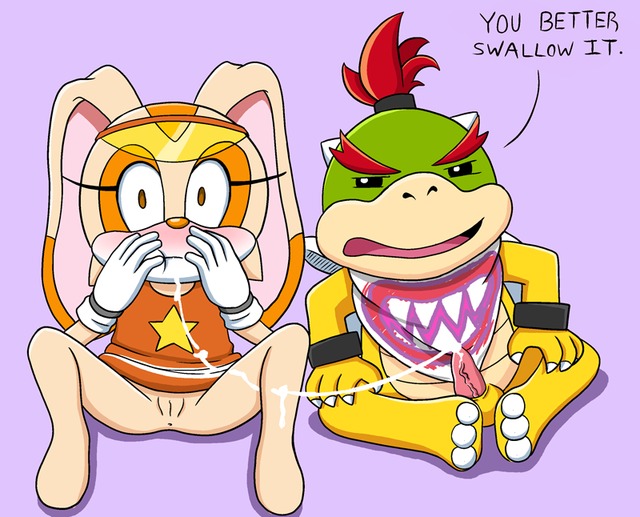 sonic and mario hentai comment crossover sonic team super cream rabbit mario bowser koopa bros shadowlink