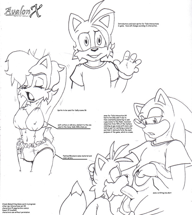 sonic hentai tails ace sonic team hedgehog tails sally acorn aval
