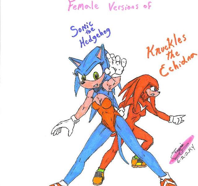 sonic hentai wave female morelikethis artists sonic knuckles